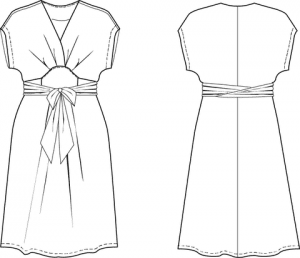 Akinori Kimono dress Style sketch